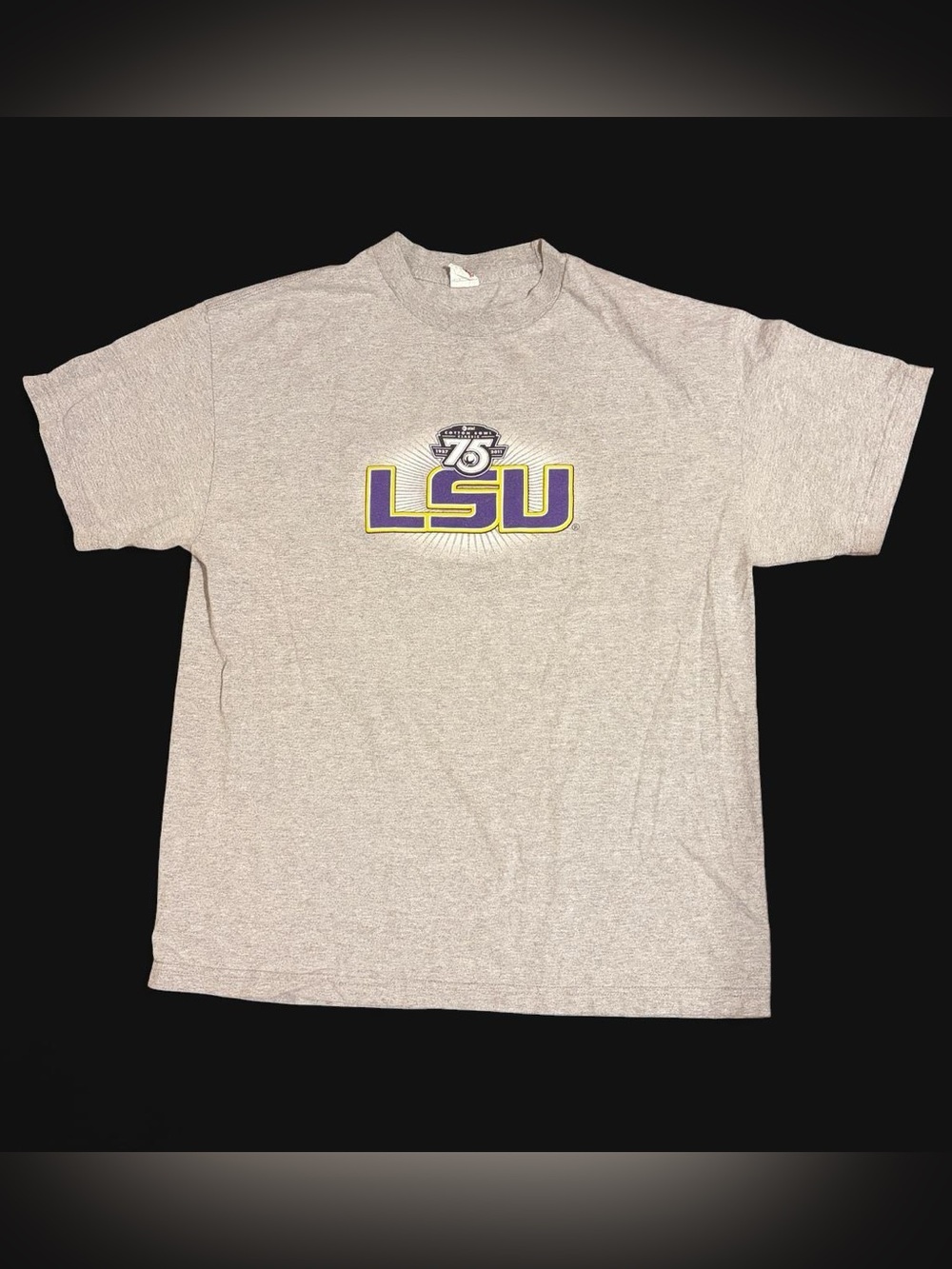 Gray LSU Tigers T-Shirt